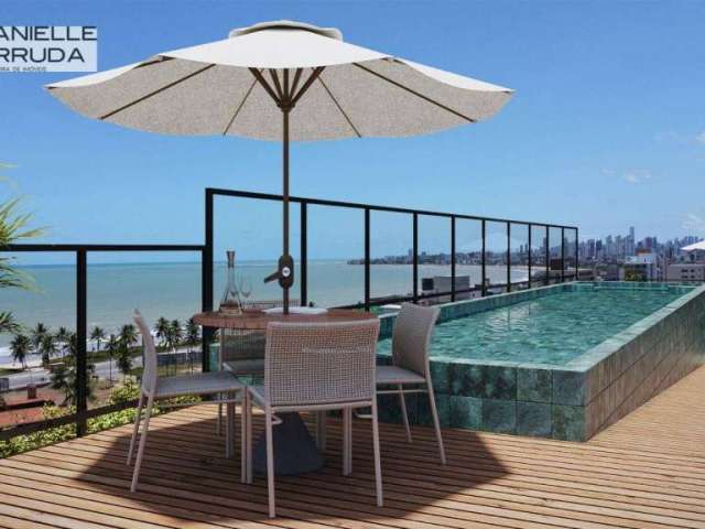 Flat com 2 dormitórios à venda, 62 m² por R$ 649.192,14 - Intermares - Cabedelo/PB