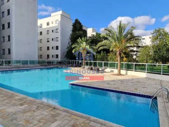 Ótimo  Apartamento térreo em cond. Clube, no  Pinheirinho, Curitiba, PR, por apenas, 315 mil