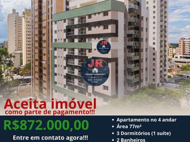 Apartamento Alto Padrão Próximo ao Jardim Botânico, 3 quartos sendo uma suíte, com 2 vagas de garagem