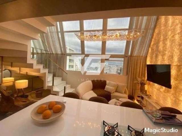 Loft  Mobiliado Lindo Com Vista Mar  ao lado Shopping Beira Mar