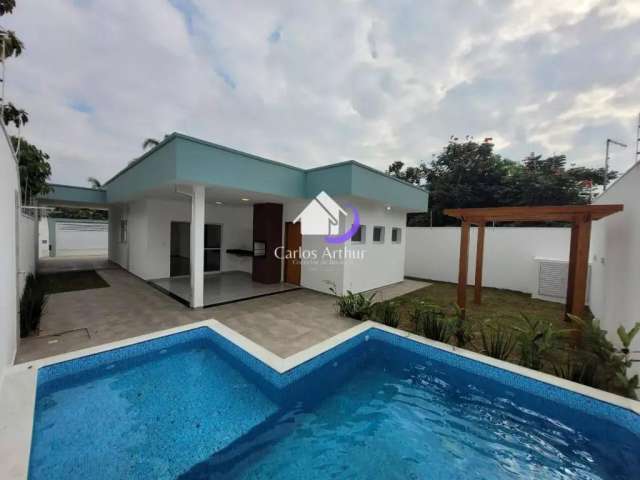 Casa com 3 quartos e piscina lado praia - Santa Júlia - Itanhaém/SP