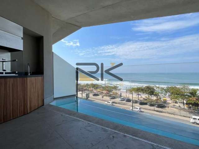 Apartamento alto padrão frente mar na praia grande em ubatuba-sp com 3 suítes,vista mar,sala 2 ambientes