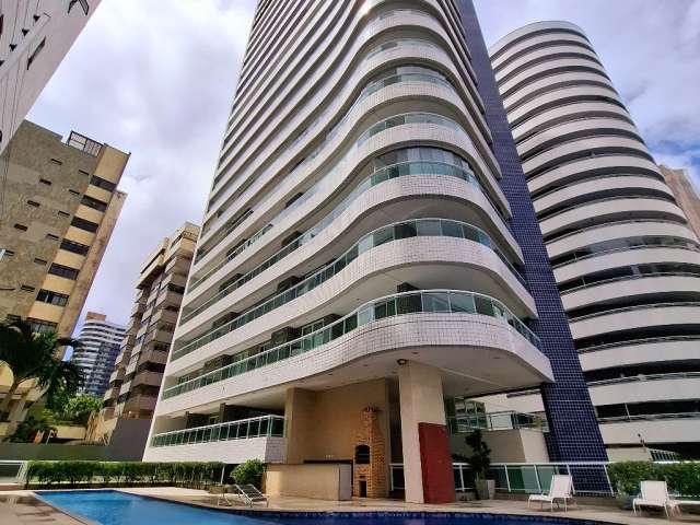 Apartamento a dois quarteirões da AV. Beira Mar, 22° andar c/ Sala, Varandão,  03 Suites, Closed, estar - intimo, Armários, Cozinha, Área de serviço, DCE, 04 Vagas e condomínio c/ lazer completo.