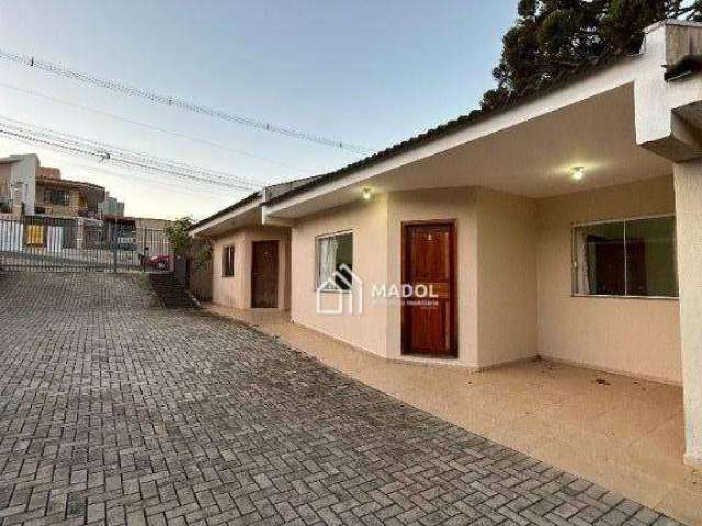 Casa com 2 dormitórios para alugar, 56 m² por R$ 1.307,00/mês - Contorno - Ponta Grossa/PR