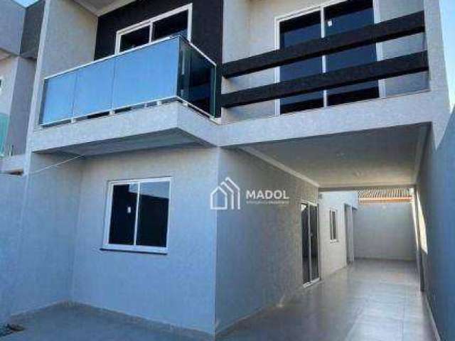 Sobrado com 3 dormitórios à venda, 135 m² por R$ 400.000,00 - Cará-cará - Ponta Grossa/PR