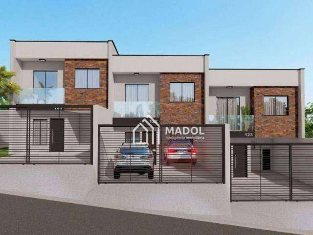 Sobrado com 3 dormitórios à venda, 96 m² por R$ 450.000 - Jardim Carvalho - Ponta Grossa/PR