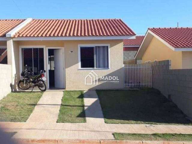 Casa com 2 dormitórios para alugar, 48 m² por R$ 1.076,00/mês - Chapada - Ponta Grossa/PR