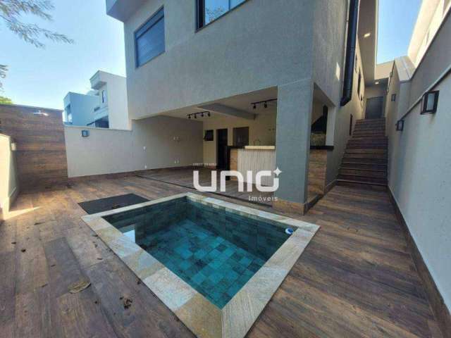 Casa a venda Cond. Reserva das Paineiras - Piracicaba/SP com 225m² de terreno e 180,35m² sendo 3 suítes com piscina