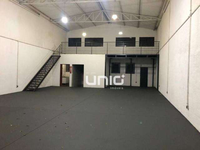 Barracão para alugar, 280 m² por R$ 3.095,00/mês - Santa Terezinha - Piracicaba/SP