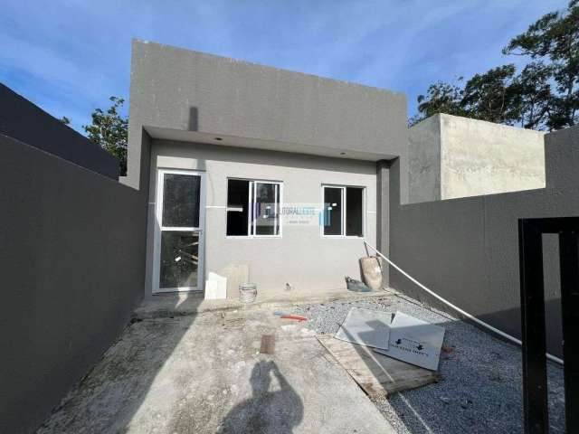 Residência nova, teto em laje - 2 dormitórios - a partir de R$185.000,00