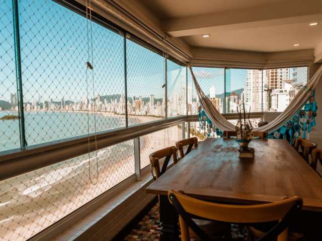 Apartamento frente mar para locação anual em balneário camboriú