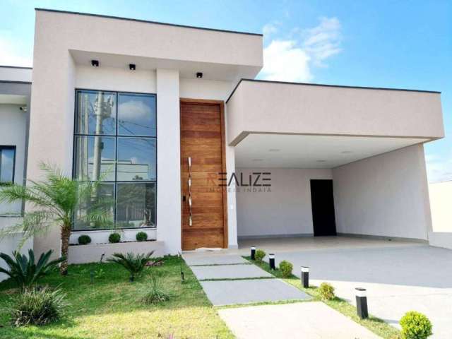 Casa moderna com 3 suítes à venda, 198 m² por R$ 1.465.000 - Condomínio com Segurança 24h - Indaiatuba/SP