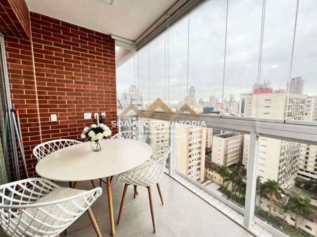 Apartamento com 1 quarto à venda na Rua da Paz, Boqueirão, Santos, 46 m2 por R$ 850.000