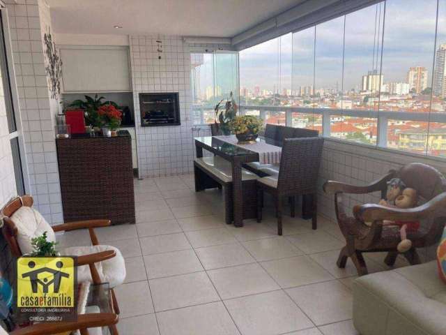 Apartamento com varanda gourmet, 3 dormitórios sendo todos suítes à venda, - Alto do Ipiranga - São Paulo/SP