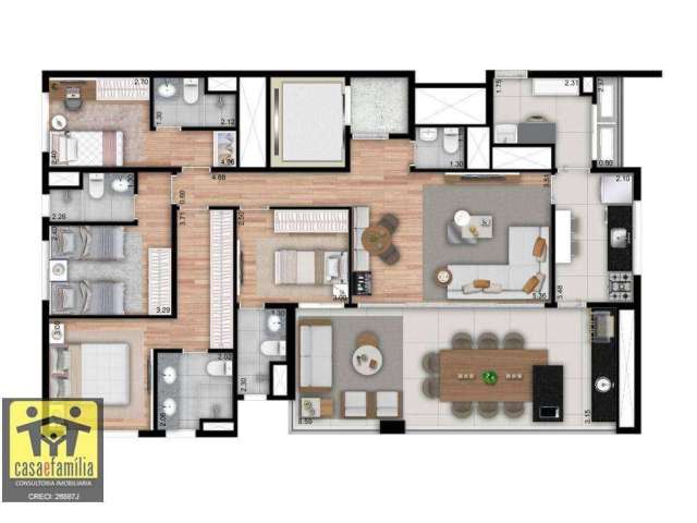 Apartamento com 4 dormitórios à venda, 146 m² por R$ 2.049.000,00 - Ipiranga - São Paulo/SP