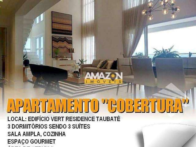 Cobertura com 3 dormitórios à venda, 146 m² por R$ 1.950.000,00 - Barranco - Taubaté/SP