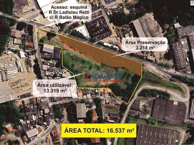 Terreno à venda, 16537 m² por R$ 14.890.000,00 - Parque Alexandre - Cotia/SP