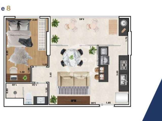 Apartamento à venda, 1 quarto, 1 vaga, Macuco - Santos/SP