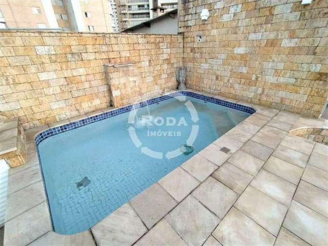 Cobertura duplex com Piscina à venda, 3 quartos, 2 suítes, 2 vagas, Gonzaga - Santos/SP