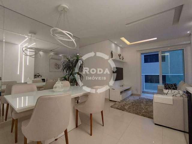 Apartamento de Alto Padrão com 1 Quarto e Varanda Gourmet à Venda na Pompéia, Santos – 55 m²