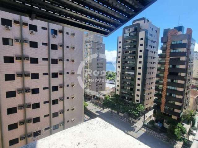 Apartamento na quadra da praia na aparecida