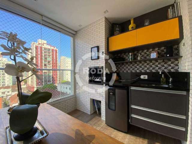 Apartamento à venda, 2 quartos, 1 suíte, 2 vagas, Pompéia - Santos/SP