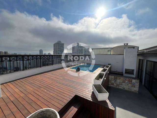 Cobertura Duplex à venda, 2 quartos, 2 suítes, 2 vagas, Ponta da Praia - Santos/SP