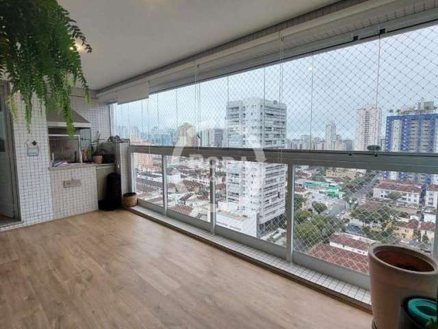 Apartamento de 3 Dormitórios e 2 vagas em condomínio com lazer completo no Embaré - Santos/SP