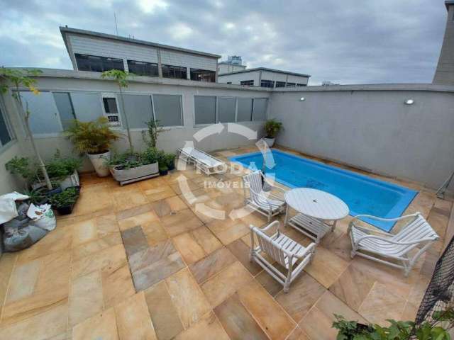 Cobertura Duplex na Ponta da Praia – 325m² com Piscina, Área Gourmet e 3 Vagas