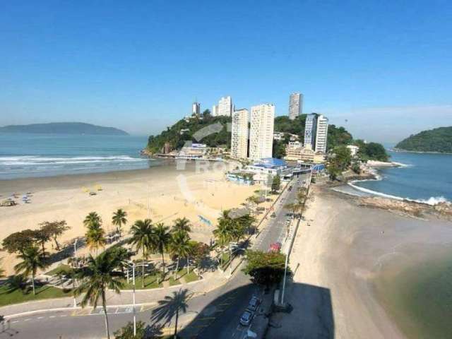 Apartamento mobiliado frente mar a venda, 4 dormitórios, 3 vagas de garagens, Itararé - São Vicente/SP