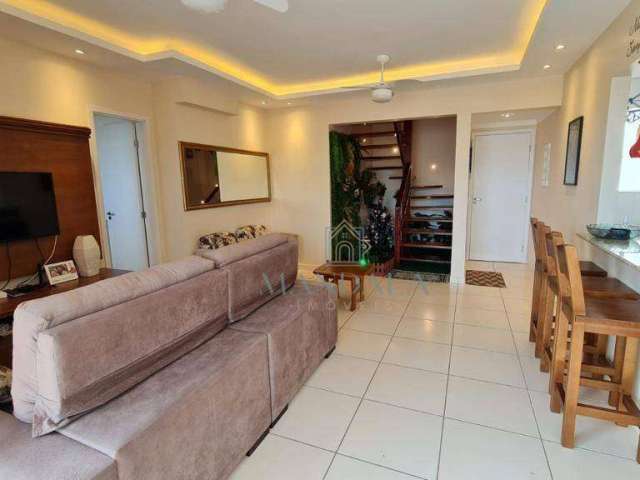 Apartamento com 3 dormitórios à venda, 122 m² por R$ 1.000.000 - Vila Tamoios - Bertioga/SP