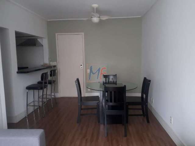 Excelente apto no Jd. Paulista, 45m² a.u, 1 quarto, sala com 2 ambientes, cozinha americana, varanda, banheiro, 1 vaga e lazer. REF 16.944 -