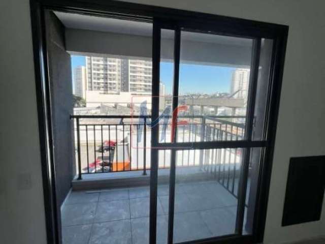 Excelente apto studio no Jd. Avelino, com 26m² a.u., 1 dormitório, banheiro, cozinha, varanda, lazer, prox. Metrô Oratório (REF 17.339)