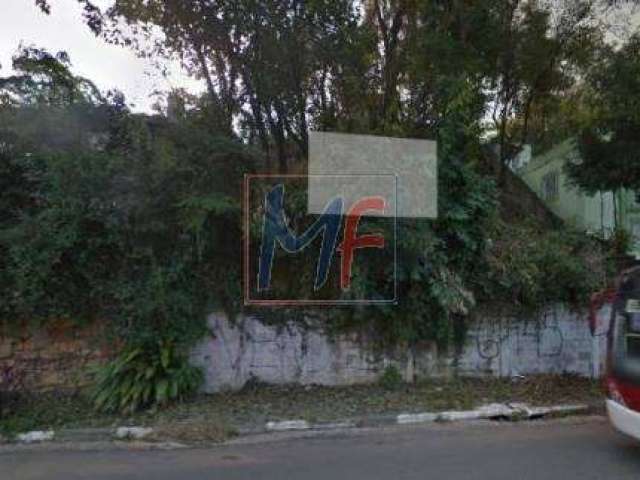 REF: 3686 Excelente terreno de 513 m², testada  15 m², a.u,no bairro: Morumbi. Documentação em dia, aceita financiamento e permuta. ZER 1