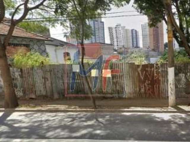 Excelente Terreno com 1.194 m²,  testada 39,80 metros, 2 frentes  bairro Vila Regente Feijó. Zoneamento ZM. Não aceita permutas. REF 11.087