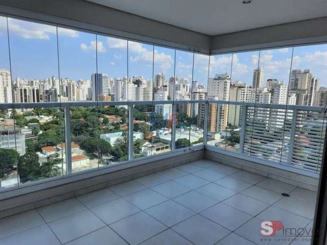 Excelente apto no Brooklin Paulista, com 58m² a.u., 2 dormitórios (1 suíte), sala, cozinha, sacada, 1 vaga, lazer (REF 18.367)