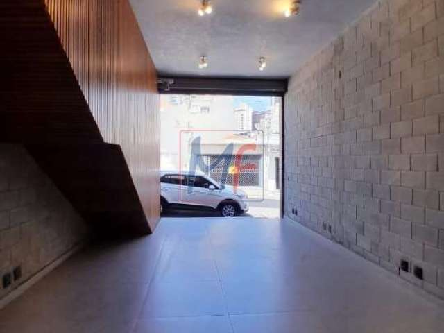 Excelente salão comercial no Tatuapé, com 162m² a.c., 58 m² terreno , 5m de testada, Zoneamento ZM. Prox. Rua Apucarana (REF 18.012)