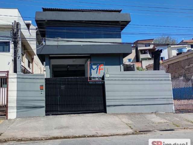 Excelente prédio comercial S. André, 556 m² a.u., terreno 448 m2,  com 2 pavimentos, 3 banheiros, salas, garagem, portão eletrônico. Prox. Rua Olavo Hansen (REF 19.914)