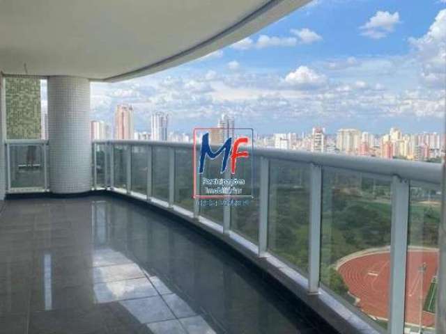 Excelente apto no Jardim Anália Franco, com 335m² a.u., 4 dormitórios (4 suítes), sala, cozinha, ampla varanda, 6 vagas, lazer. Prox. Shopping Anália Franco (REF 20.198)