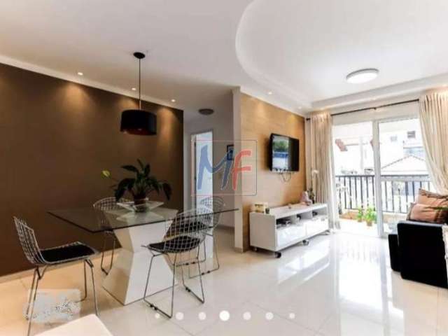 Lindo apartamento na Vila Nova Mazzei com 63 m² ,armários planejados, todo em porcelanato, 2 quartos e 1 vaga fixa e coberta. REF: 14.246