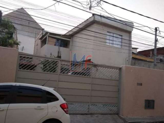 REF. 14.351 - Linda Casa localizada no bairro Jardim Jaçanã, com 196m² a.t., 150m² a.c., 2 casas no mesmo terreno, 2 vagas de garagem.