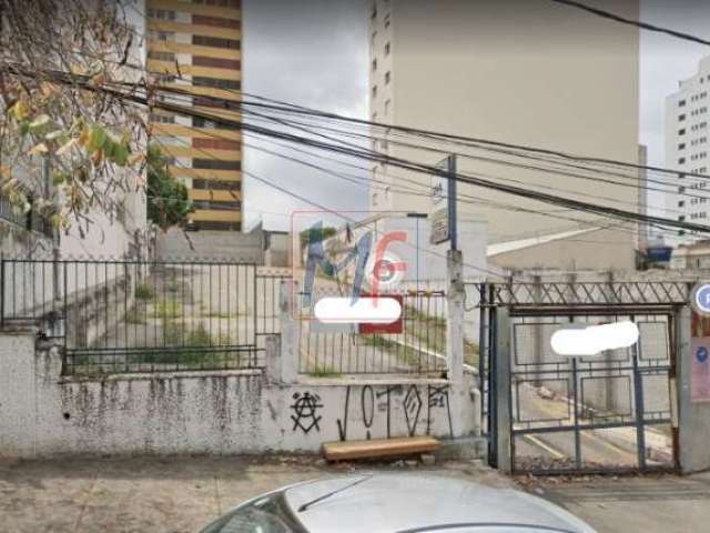 REF. 15.044 - Excelente Terreno no bairro Perdizes, com 590 m² a.t., 124 m² a.c., 12 m de testada, zoneamento ZM, bem localizado.