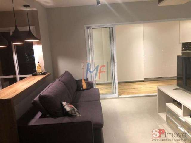 REF: 14.938 - Lindo Studio, com 55 m² de área privativa, 1 dormitório, varanda enorme,  e bem decorada com móveis planejados, 1 vaga.