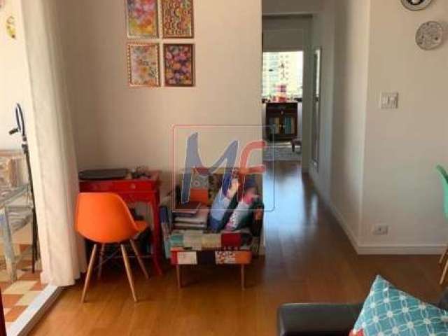 REF: 15.097 - Lindo apto com 75 m² a.c., V. Azevedo,  3 quartos (1 suíte), sala ampliada (revertível), cozinha, lavabo, lavanderia,  2 vagas e Lazer.