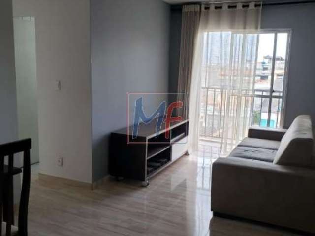 Apartamento na Vila Curuçá, com 57 m² útil, com 2 dormitórios, sala com sacada, cozinha, área de serviço,  1 vaga e  Lazer. REF: 16.648