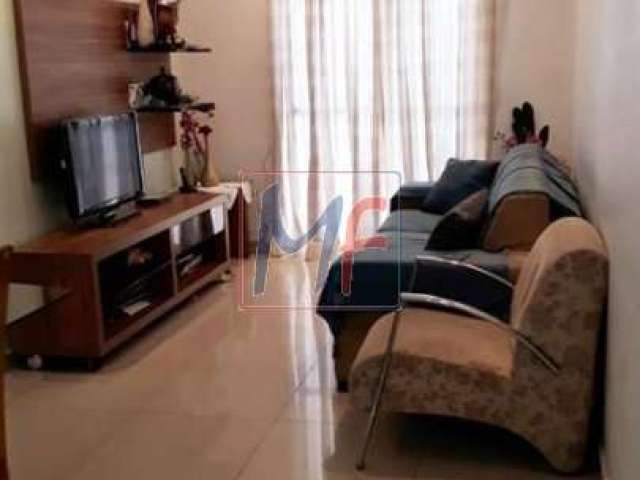 REF 15.352 - Lindo apartamento na Vila Marieta, com 53 m²a.u., 2 quartos, sala, varanda, cozinha, área de serviço fechada, 1 vaga. Lazer.