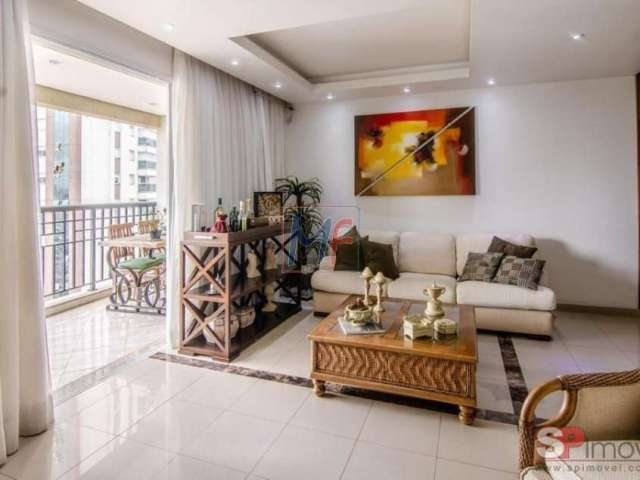 REF 15.763 Lindo apartamento na Vila Regente Feijó, sendo 3 suítes, sala, varanda, cozinha, banheiro, área de serviço, 3 vagas, 149 m² . Lazer.