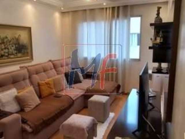 REF: 15.931 Lindo apto na Vila Constança, de 77 m² 2 quartos, sala, cozinha, banheiro, área de serviço, mobiliado, móveis novos, 1 vaga. Lazer.