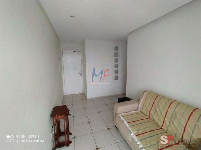 REF: 16.068 Lindo apartamento na Chácara Santo Antônio. Mobiliado,  50 m² a.u., 2 quartos, sala, sacada, cozinha, área de serviço, 1 vaga.