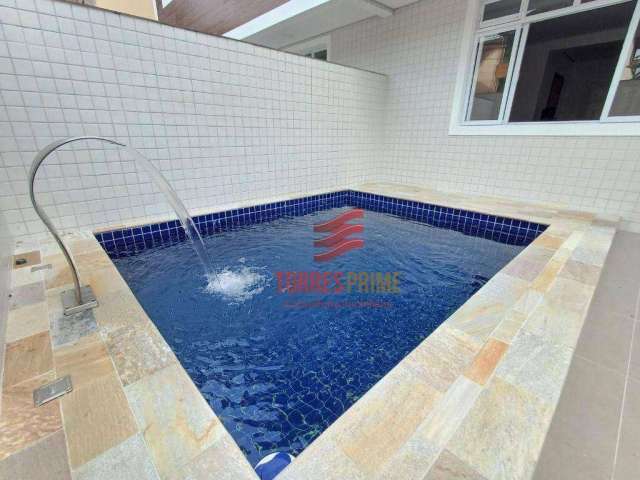 SOBRADO Á VENDA COM 3 DORMITÓRIOS, 1 SUÍTE E PISCINA COM CASCATA-  100 m² por R$ 1.050.000 -NO BOQUEIRÃO/SANTOS.